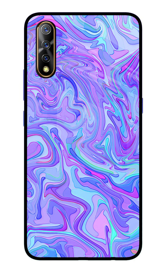 Glitter Vivo S1/Z1x Glass Case Back Cover by Casekaro