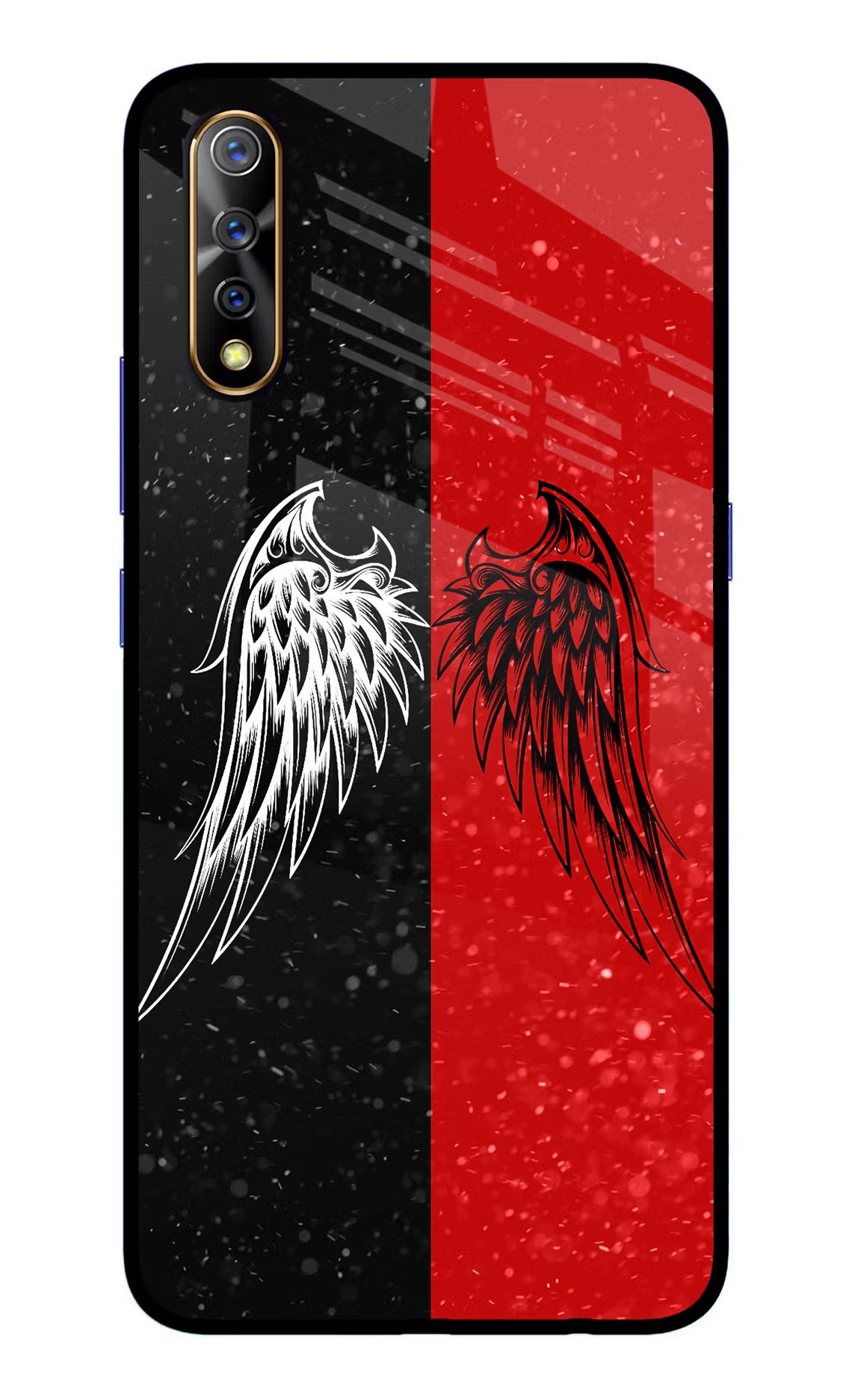 Wings Vivo S1/Z1x Glass Case Back Cover by Casekaro
