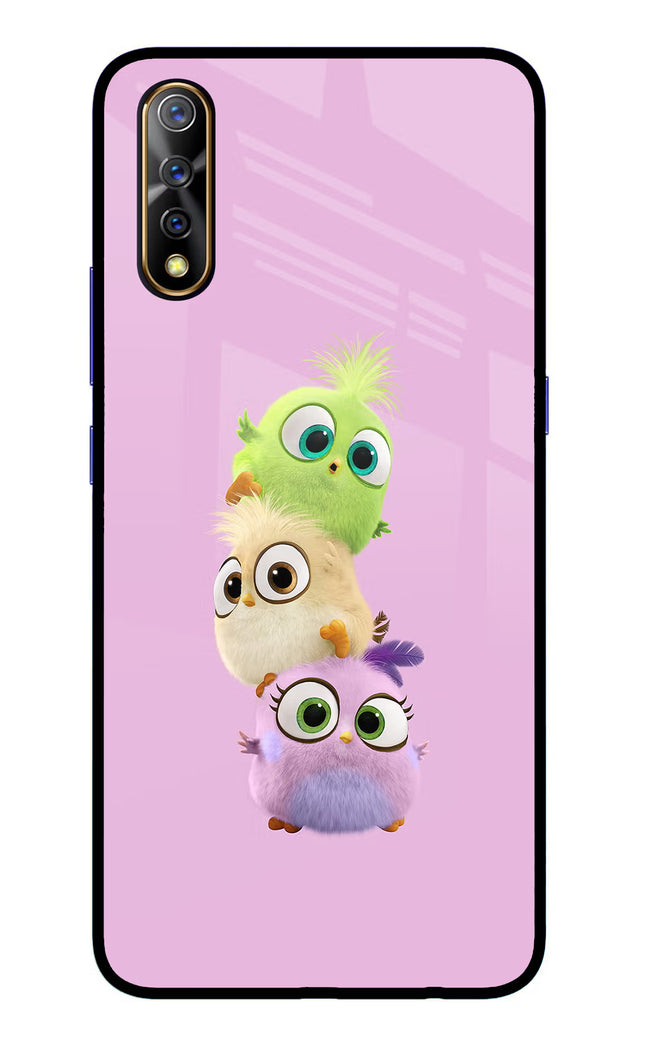 Cute Little Birds Vivo S1/Z1x Glass Case Back Cover by Casekaro