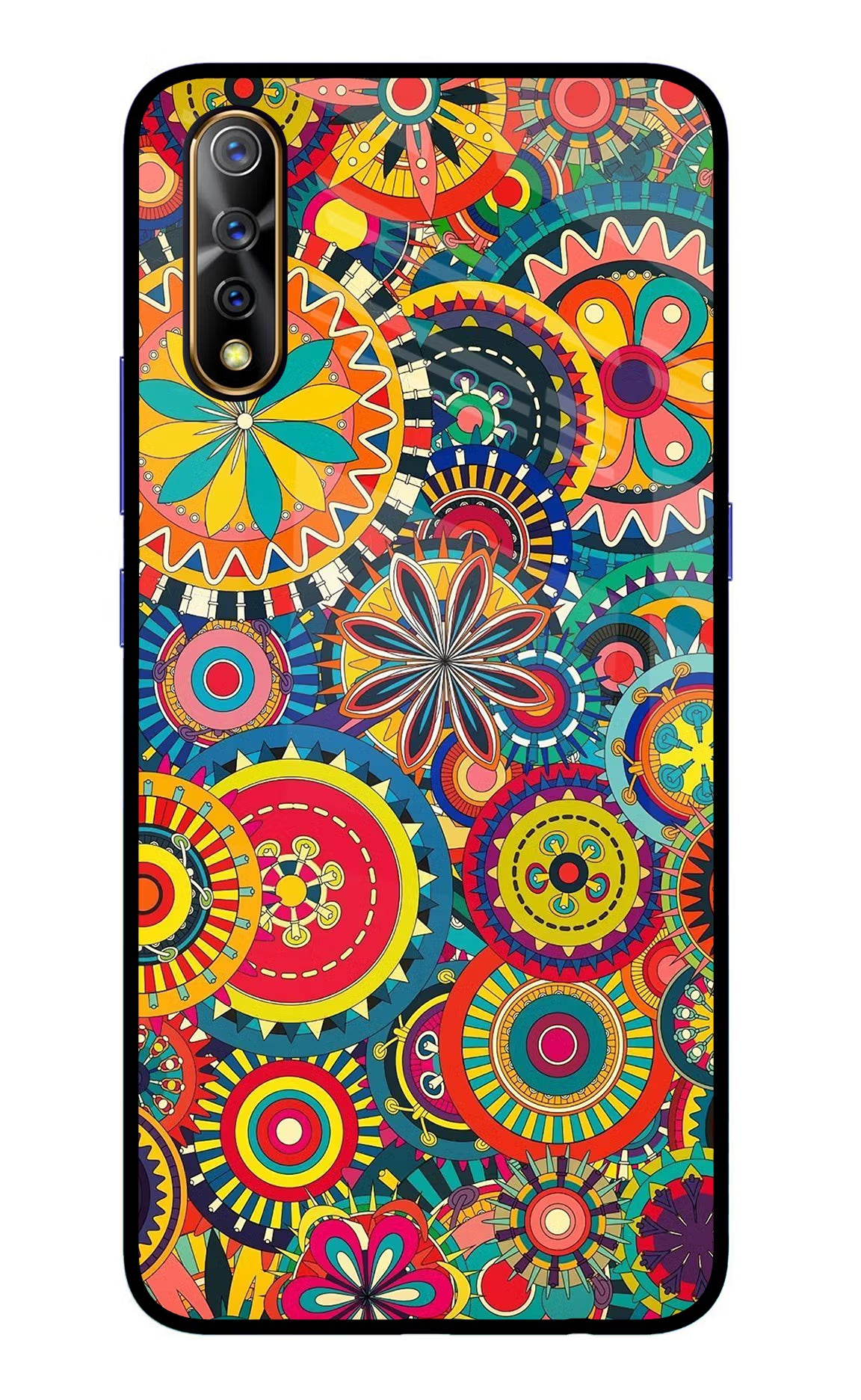 Gol Gol Art Vivo S1/Z1x Glass Case Back Cover by Casekaro