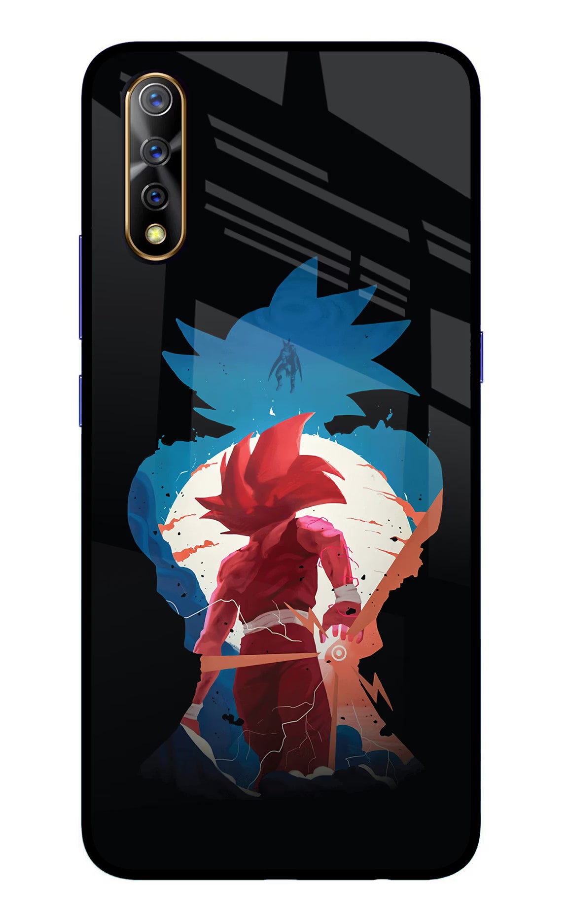 Goku Vivo S1/Z1x Glass Case Back Cover by Casekaro