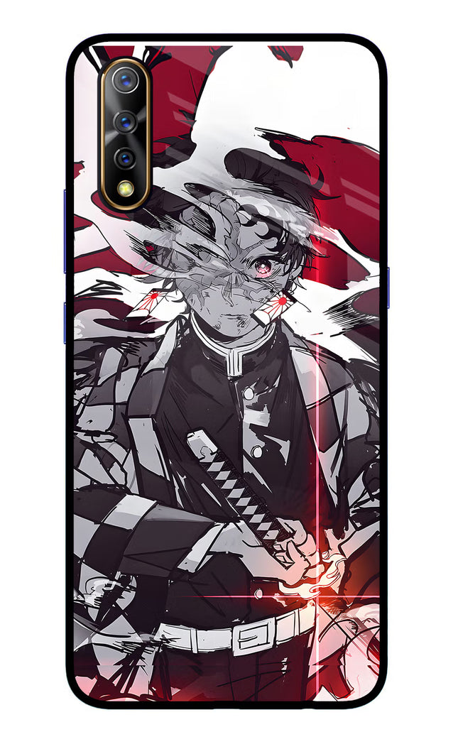 Demon Slayer Vivo S1/Z1x Glass Case Back Cover by Casekaro