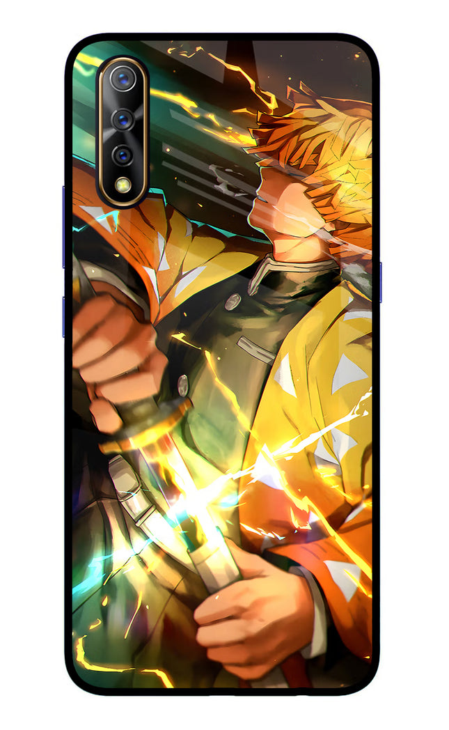 Demon Slayer Vivo S1/Z1x Glass Case Back Cover by Casekaro
