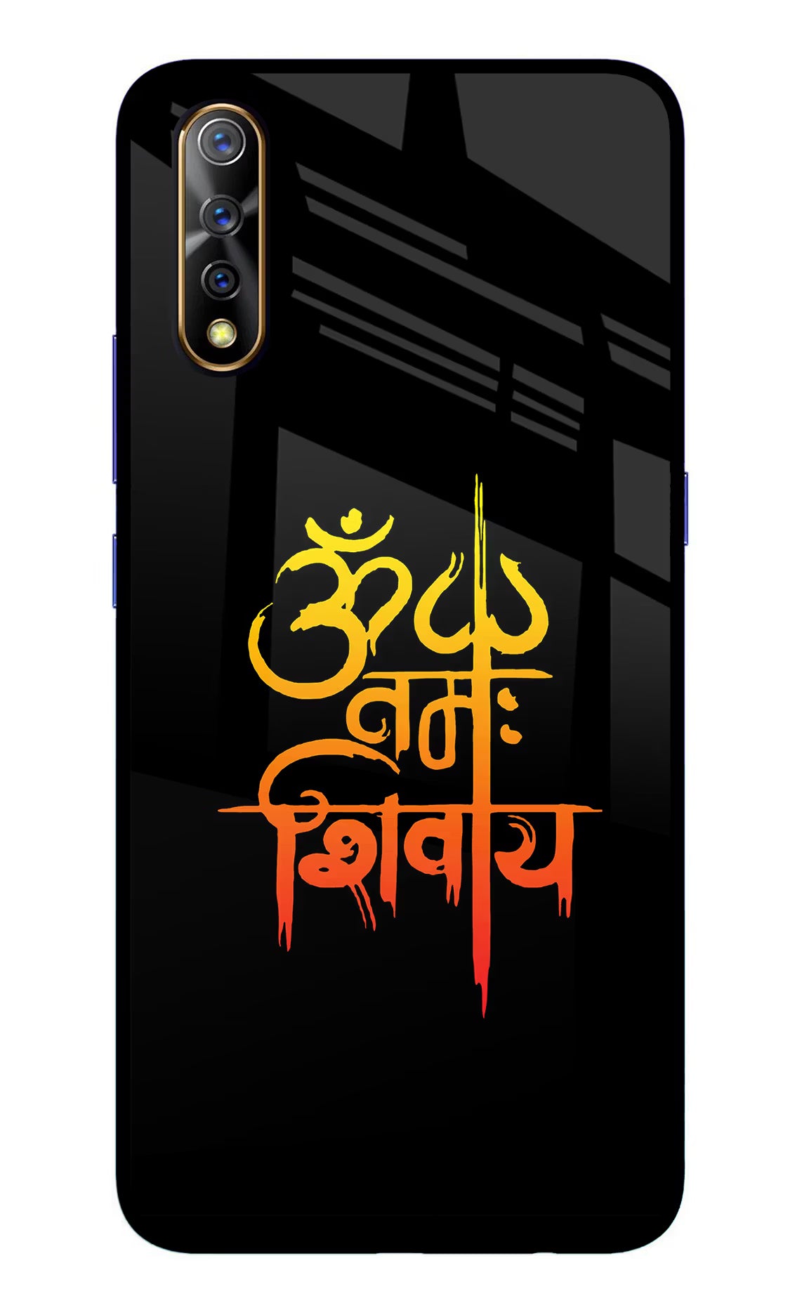 Om Namah Shivay Vivo S1/Z1x Glass Case Back Cover by Casekaro