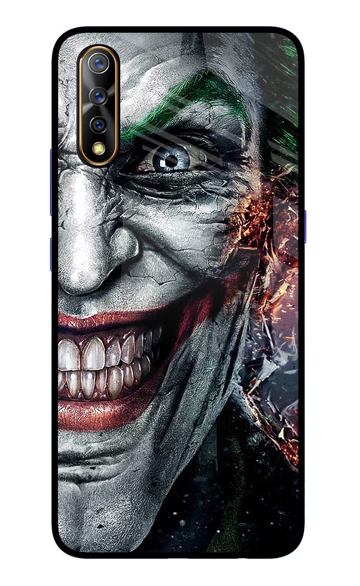Joker Cam Vivo S1/Z1x Glass Case Back Cover by Casekaro