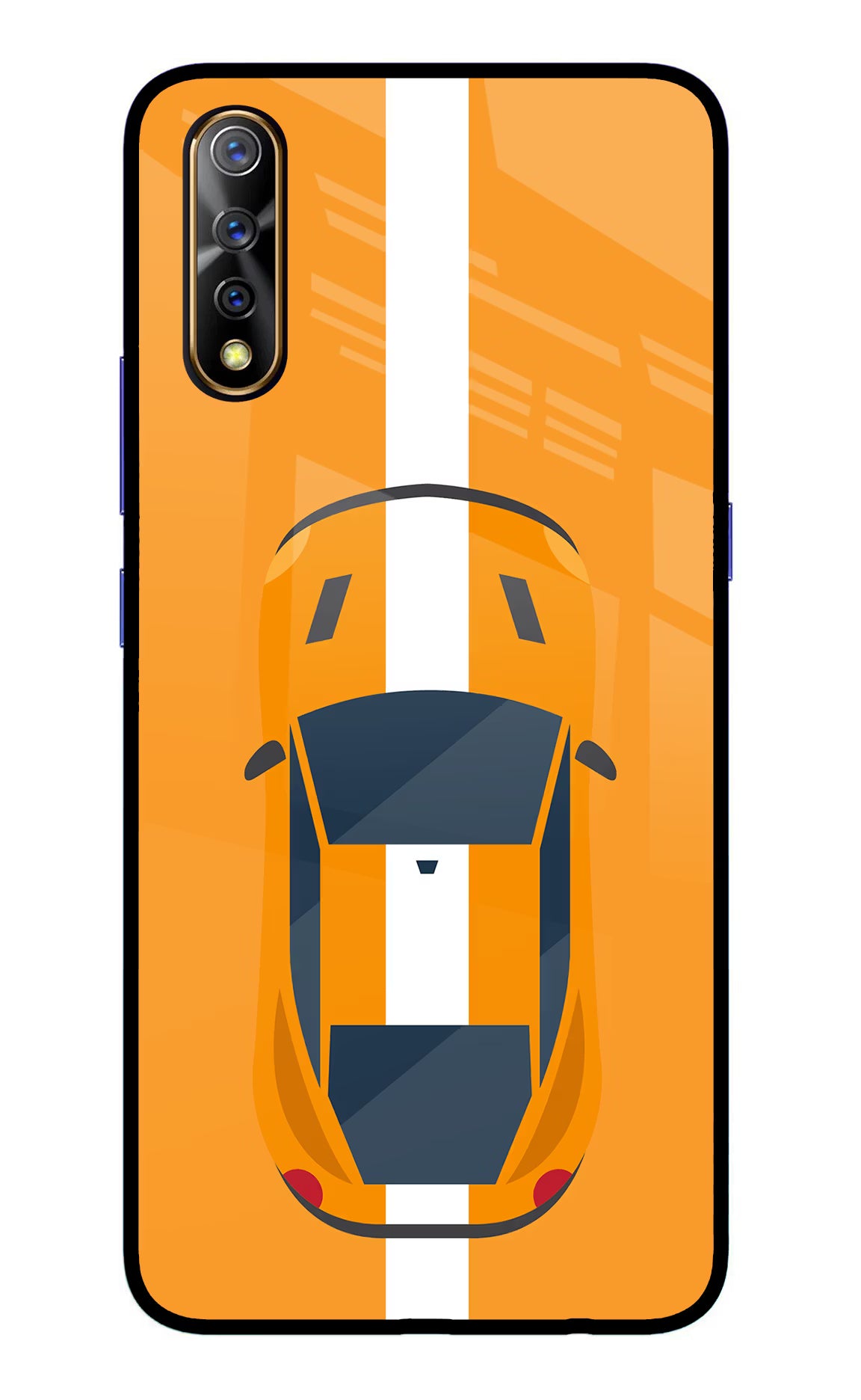 Highway Pursuit Vivo S1/Z1x Glass Case Back Cover by Casekaro