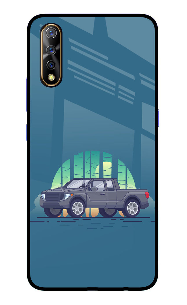 Retro Garage Vibe Vivo S1/Z1x Glass Case
