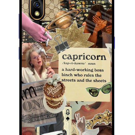 Capricorn Zodiac Vivo S1/Z1x Glass Case