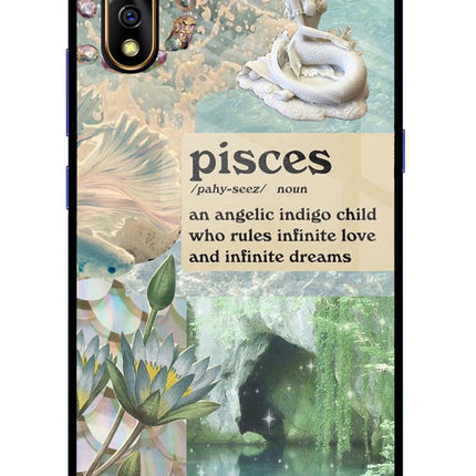 Pisces Zodiac Vivo S1/Z1x Glass Case