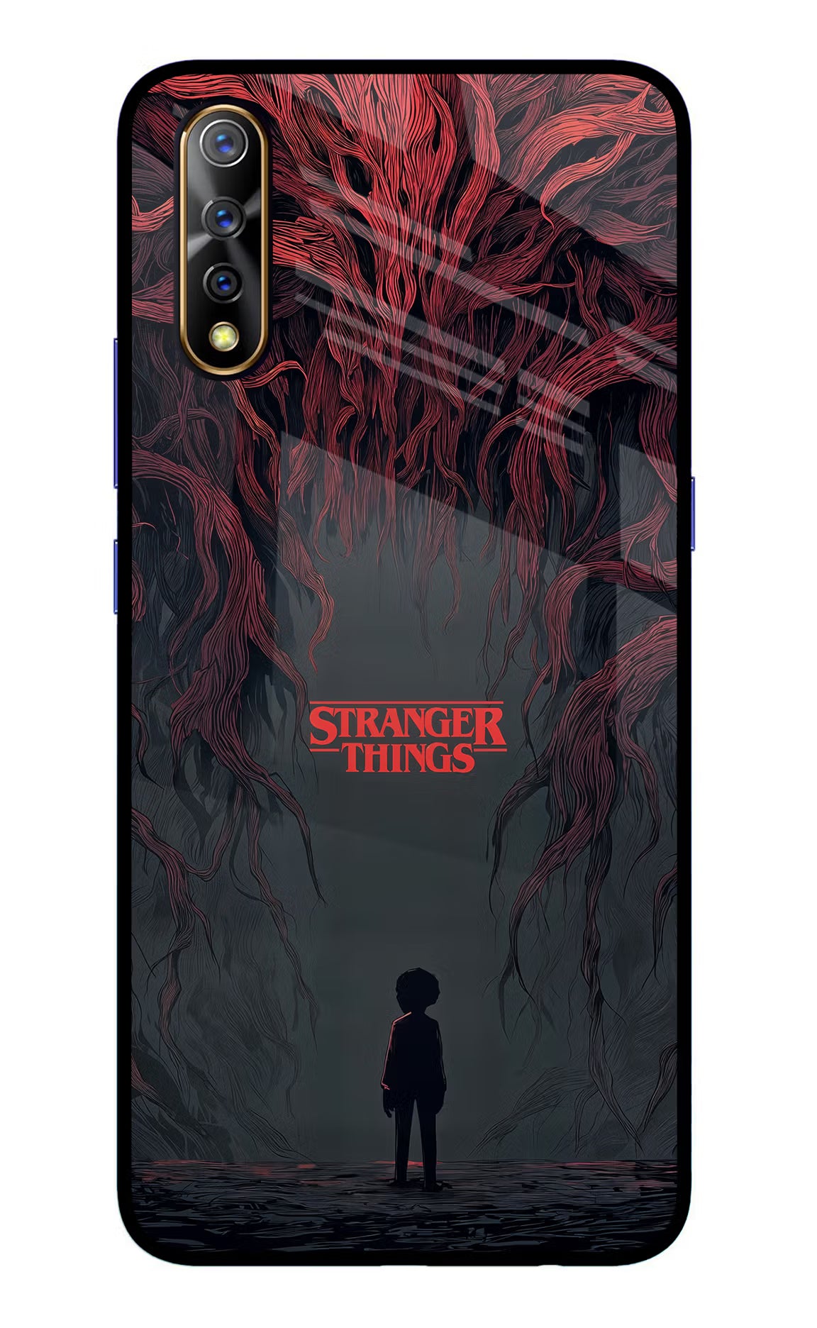 Ordinary Things Dark Side Vivo S1/Z1x Glass Case Back Cover by Casekaro