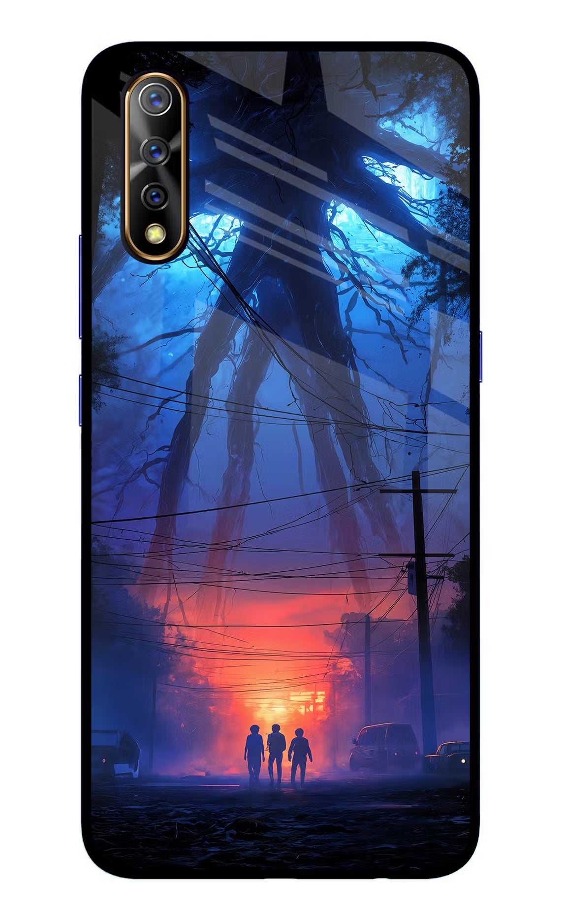 Ordinary Things Shadow Vivo S1/Z1x Glass Case Back Cover by Casekaro
