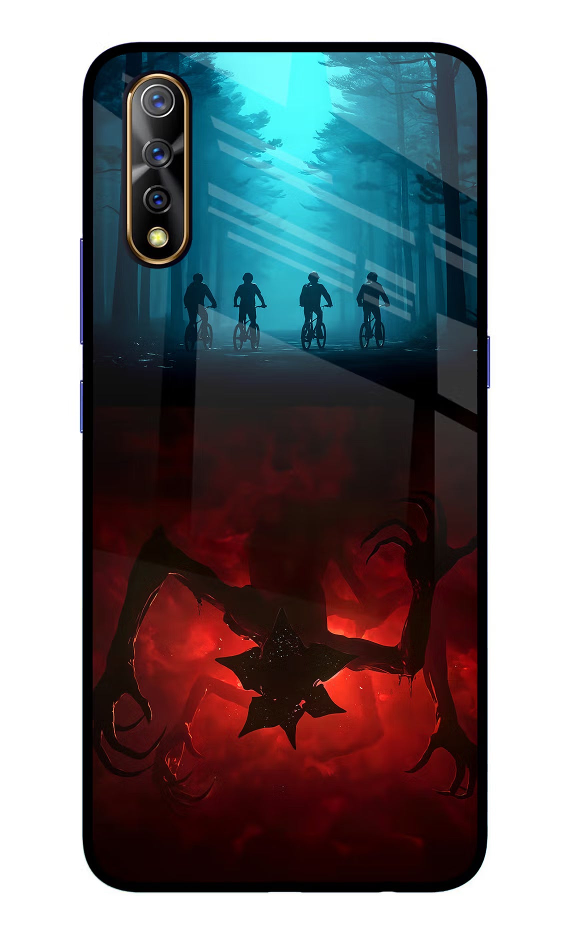 Ordinary Things Downside Up Vivo S1/Z1x Glass Case Back Cover by Casekaro