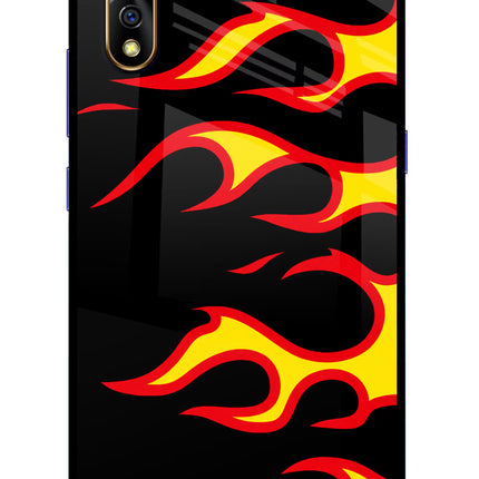 Side Sweep Flames Vivo S1/Z1x Glass Case