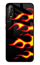 Side Sweep Flames Vivo S1/Z1x Glass Case