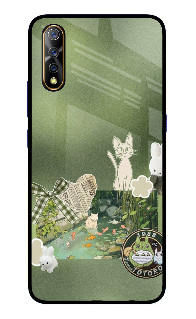 Aesthetic anime Vivo S1/Z1x Glass Case