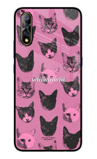 Pink Cats Vivo S1/Z1x Glass Case