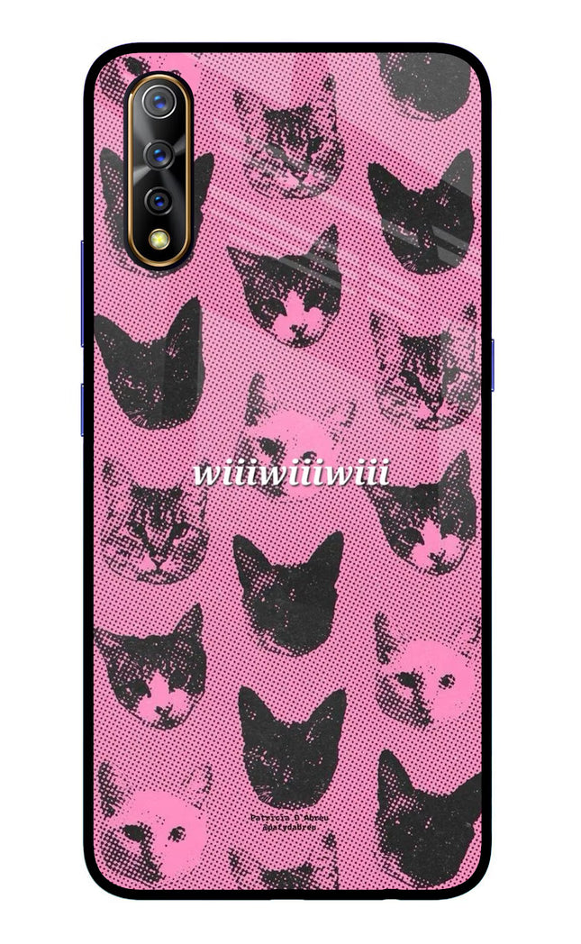 Pink Cats Vivo S1/Z1x Glass Case