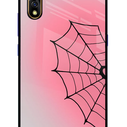 Pink Web Vivo S1/Z1x Glass Case