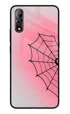 Pink Web Vivo S1/Z1x Glass Case