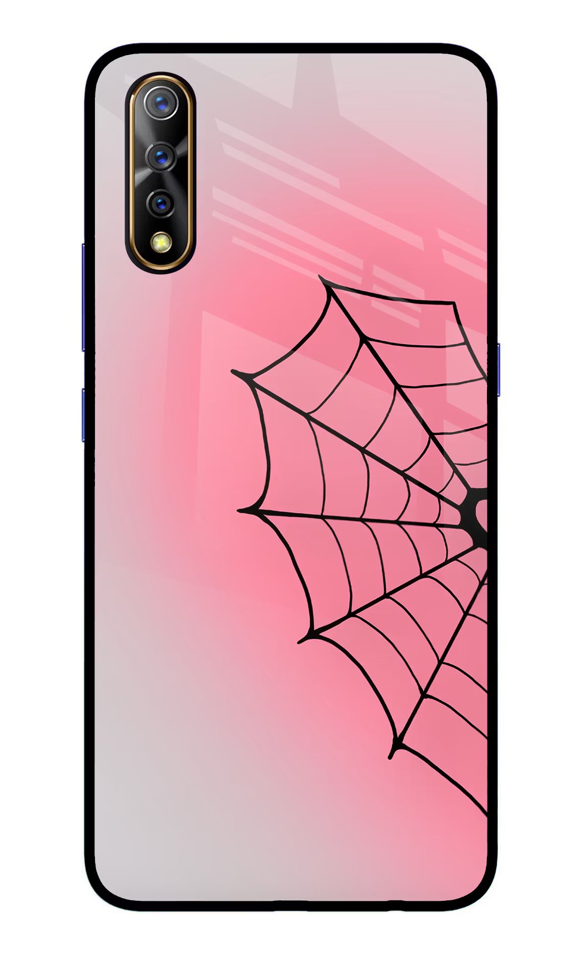 Pink Web Vivo S1/Z1x Glass Case