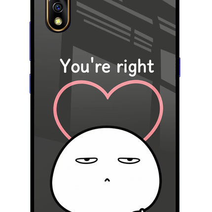 You're Right Vivo S1/Z1x Glass Case