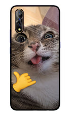 Silly Cat Call Vivo S1/Z1x Glass Case