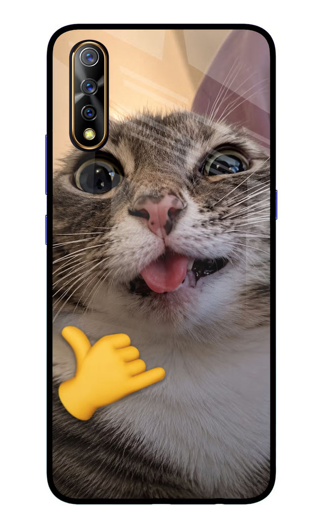 Silly Cat Call Vivo S1/Z1x Glass Case