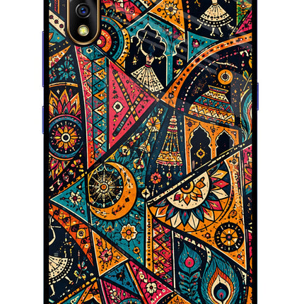 Folk Print Vivo S1/Z1x Glass Case