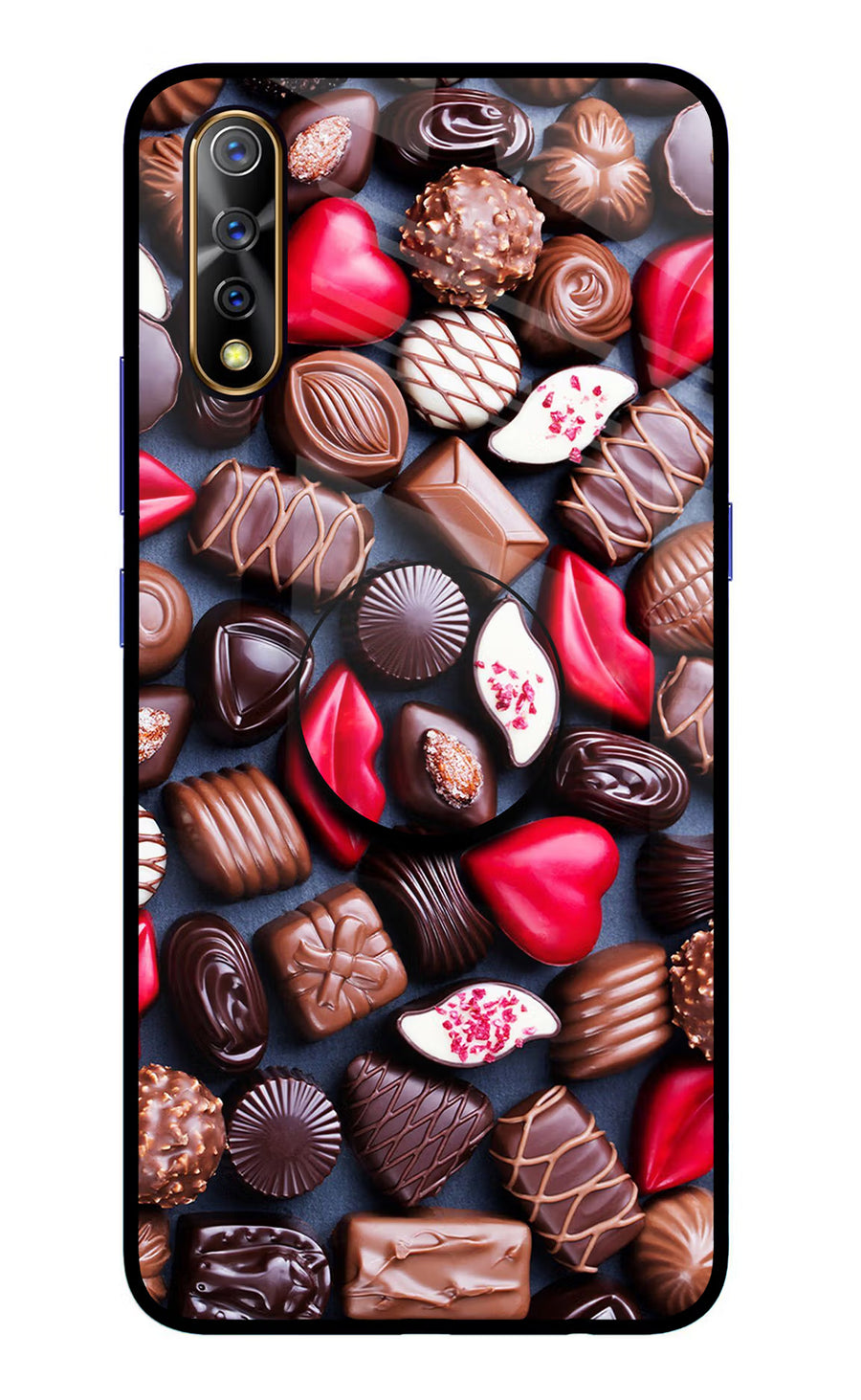 Chocolates Vivo S1/Z1x Pop Case, Glass case