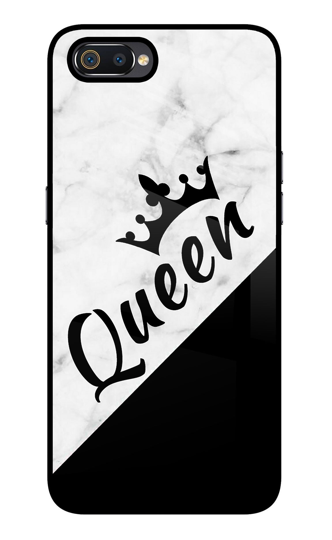 Queen Realme C2 Glass Case