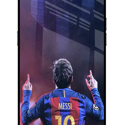 Messi Realme C2 Glass Case Back Cover by Casekaro