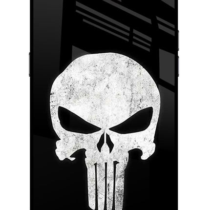 Punisher Skull Realme C2 Glass Case Back Cover by Casekaro
