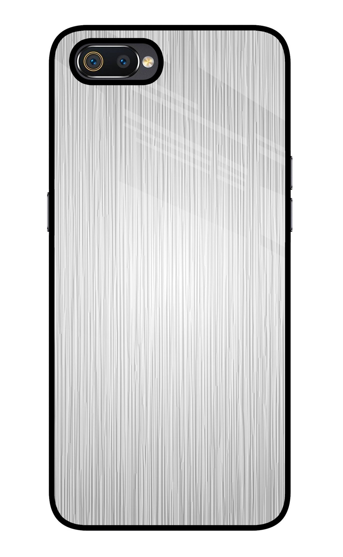 Wooden Grey Texture Realme C2 Glass Case