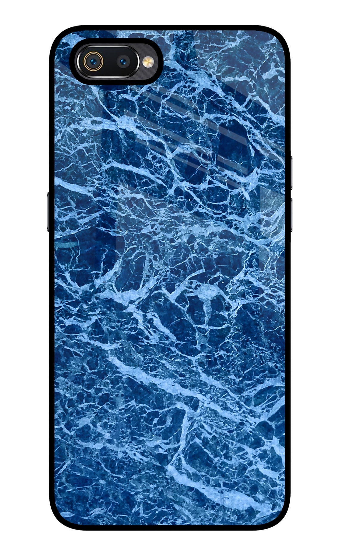 Blue Marble Realme C2 Glass Case