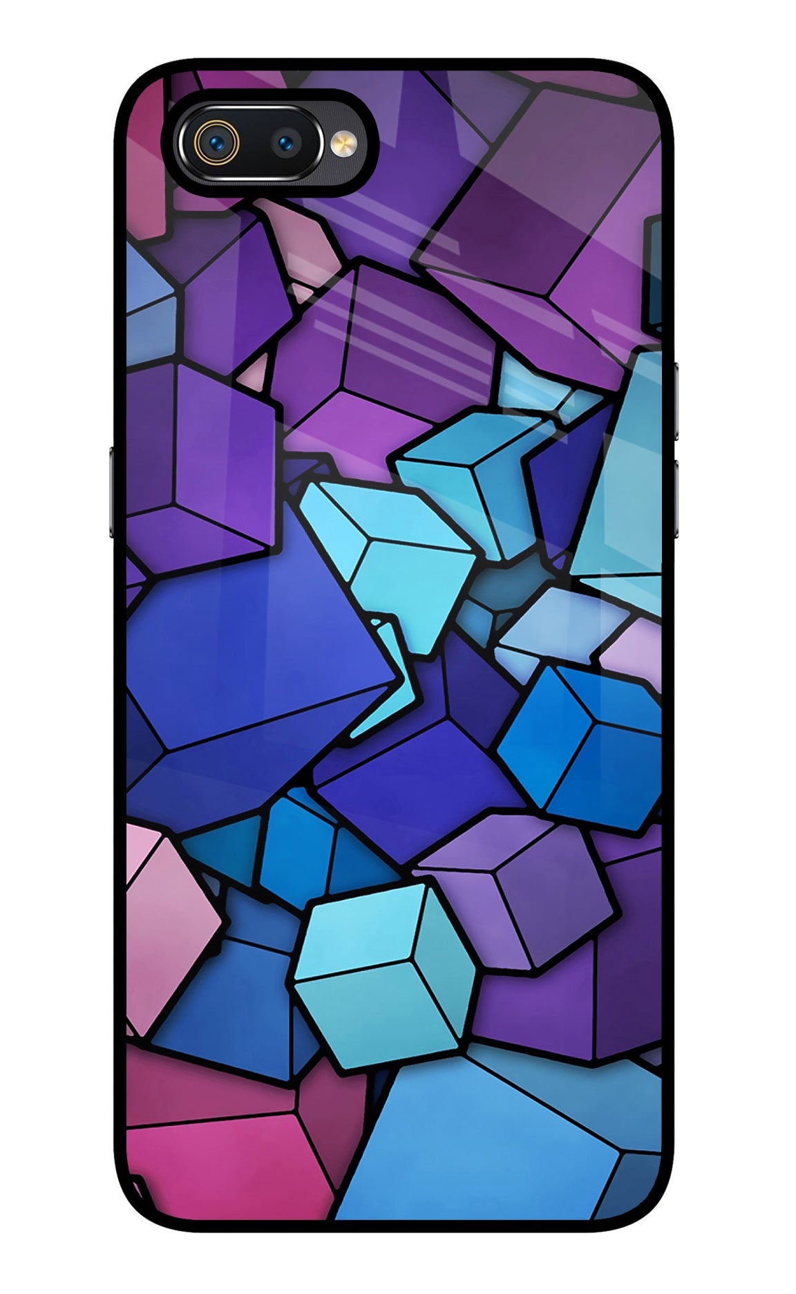 Cubic Abstract Realme C2 Back Cover