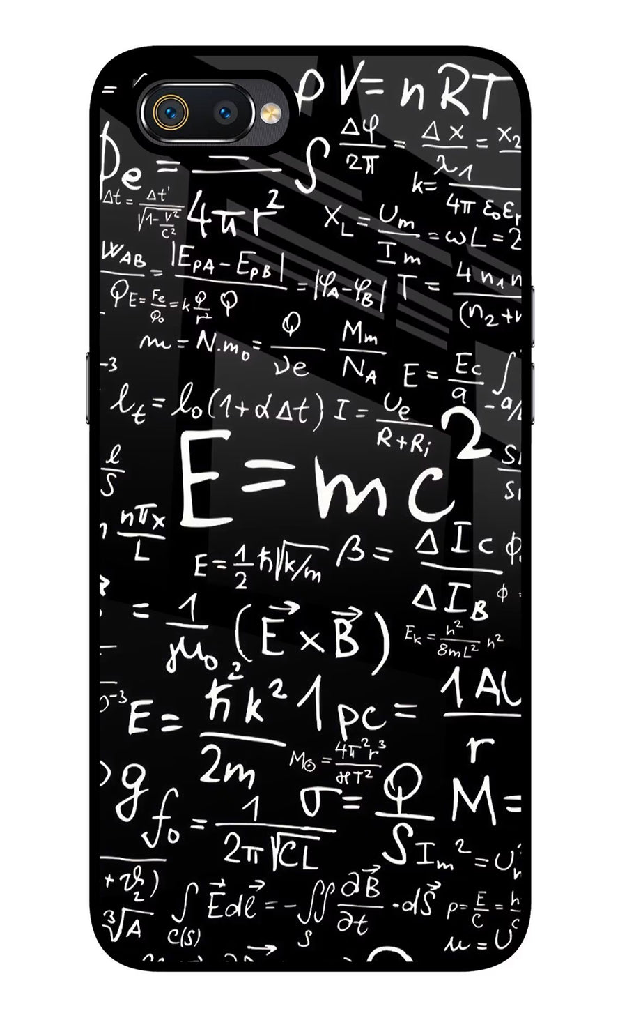 Physics Formula Realme C2 Back Cover, Glass case