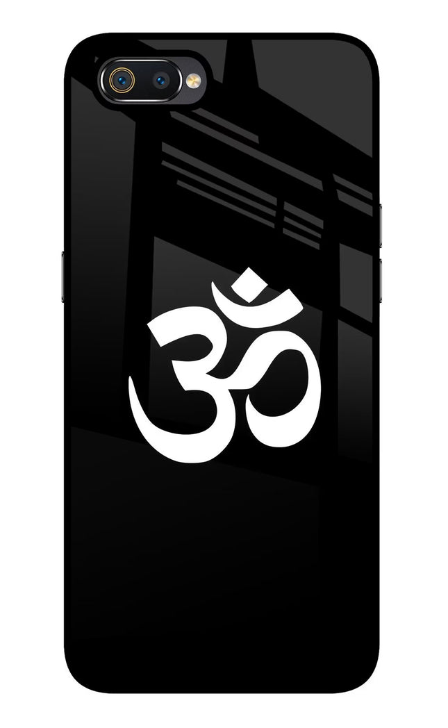 Om Realme C2 Glass Case Back Cover by Casekaro