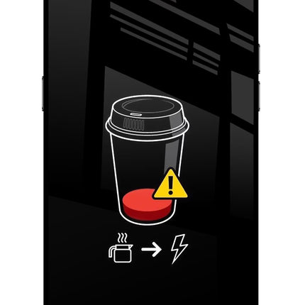 Coffee Realme C2 Glass Case Back Cover by Casekaro