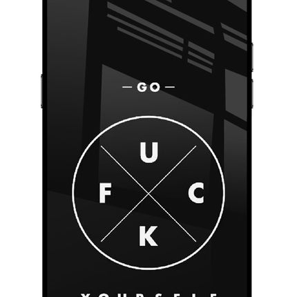 Go Fuck Yourself Realme C2 Glass Case Back Cover by Casekaro