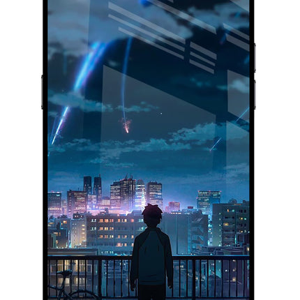 Anime Realme C2 Glass Case Back Cover by Casekaro