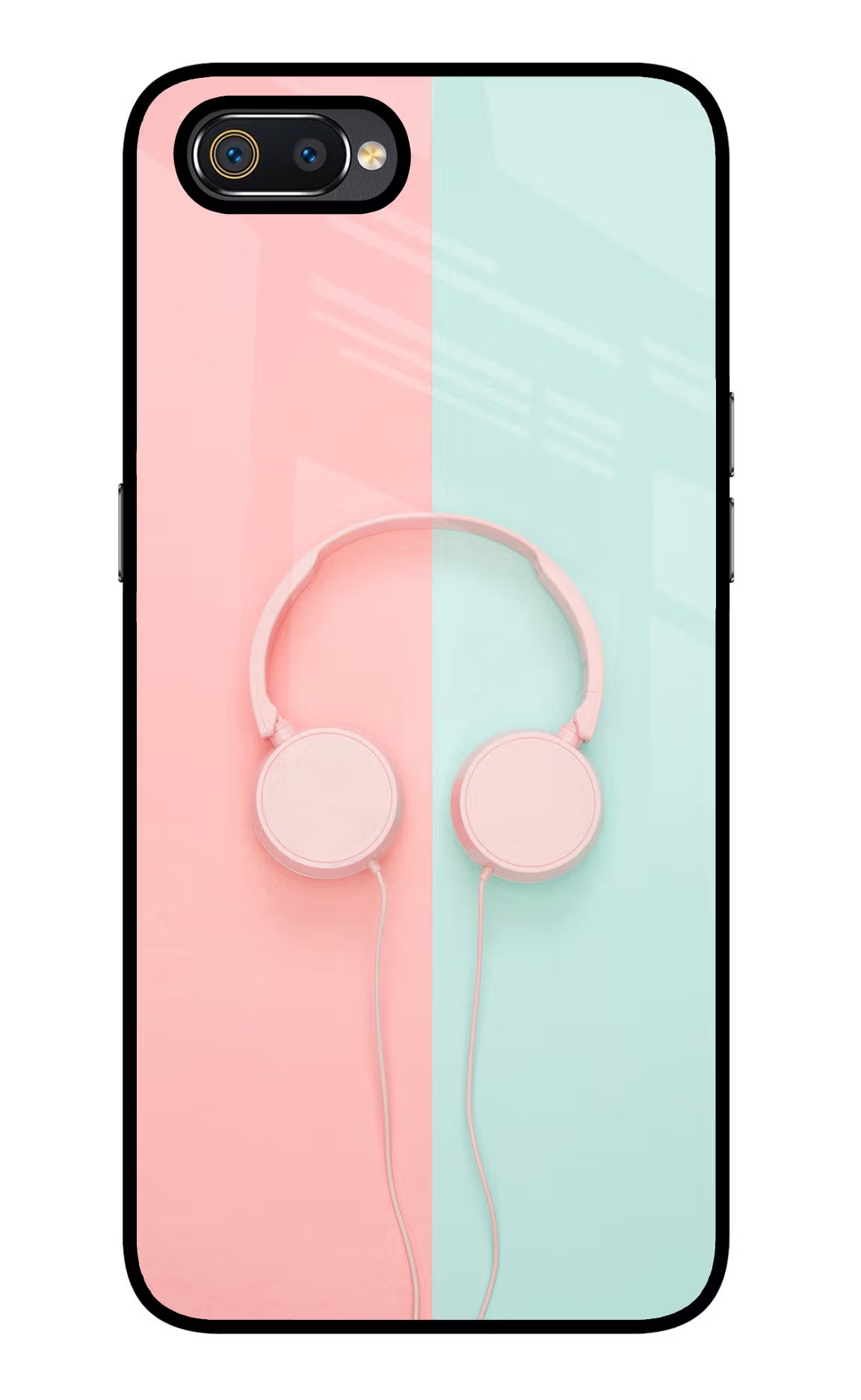 Music Lover Realme C2 Glass Case Back Cover by Casekaro