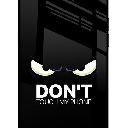 Don'T Touch My Phone Realme C2 Glass Case Back Cover by Casekaro
