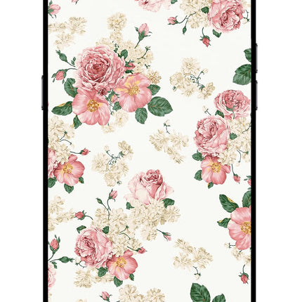 Flowers Realme C2 Glass Case Back Cover by Casekaro