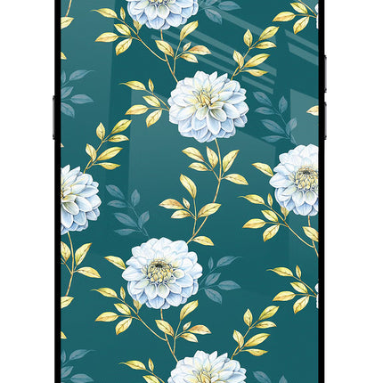 Flowers Realme C2 Glass Case Back Cover by Casekaro