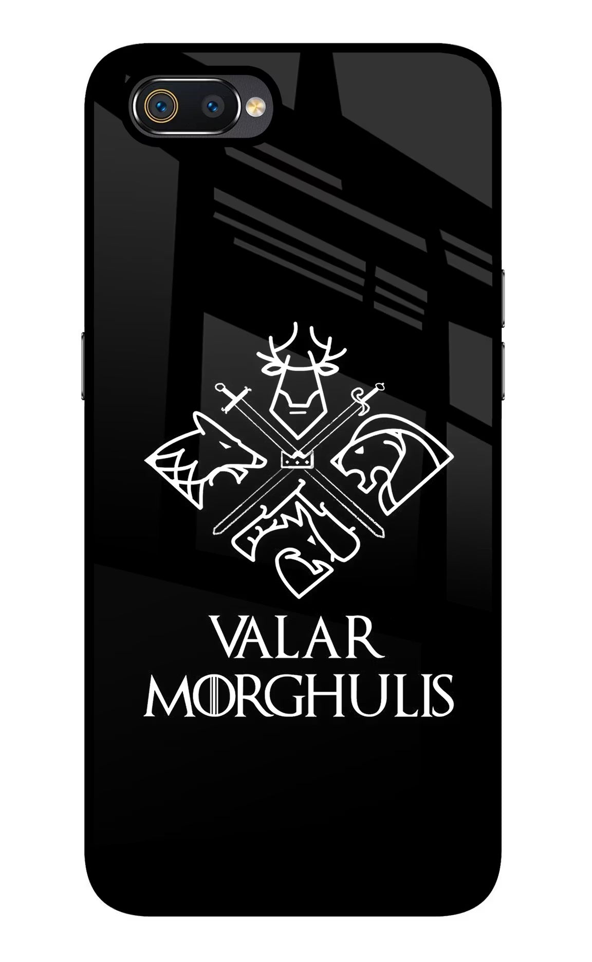 Valar Morghulis | Game Of Thrones Realme C2 Glass Case Back Cover by Casekaro