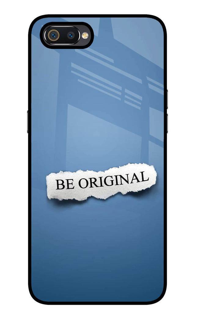 Be Original Realme C2 Glass Case Back Cover by Casekaro