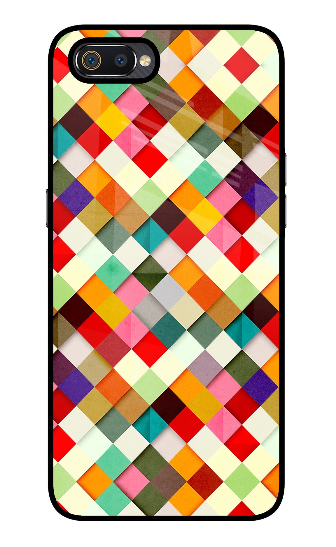 Geometric Abstract Colorful Realme C2 Back Cover