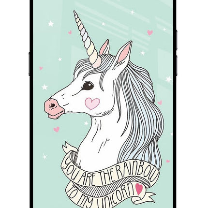Unicorn Wallpaper Realme C2 Glass Case Back Cover by Casekaro