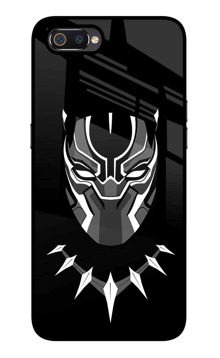 Black Panther Realme C2 Back Cover, Glass case