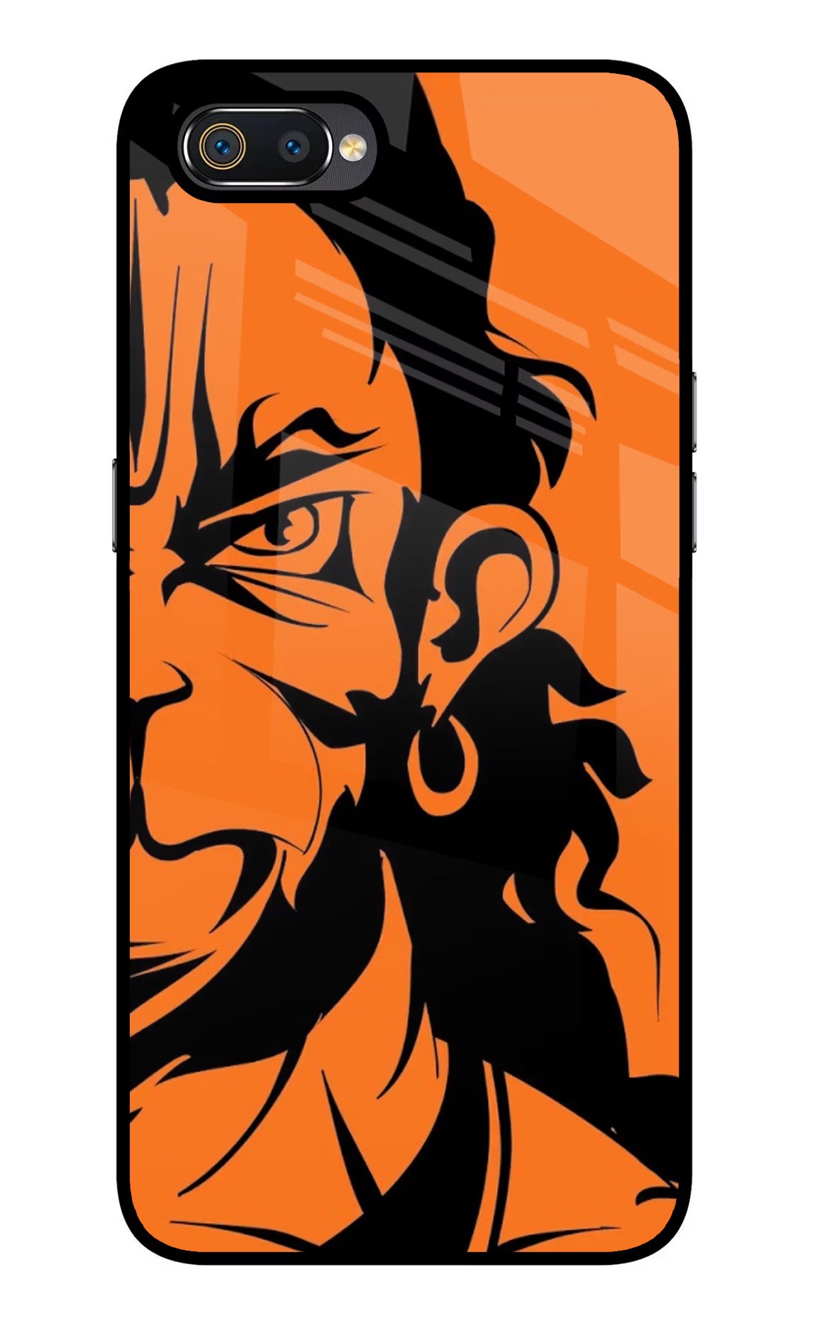 Hanuman Realme C2 Glass Case Back Cover by Casekaro
